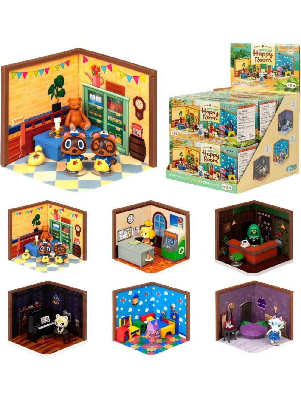 Animal Crossing Blind Box Figurine Set - 6 Cute Collectible Room Decor Pieces